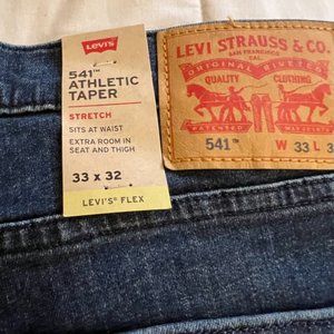 Levi's 541 Athletic Taper Mens Denim Jeans 33x31 NEW WITH TAGS